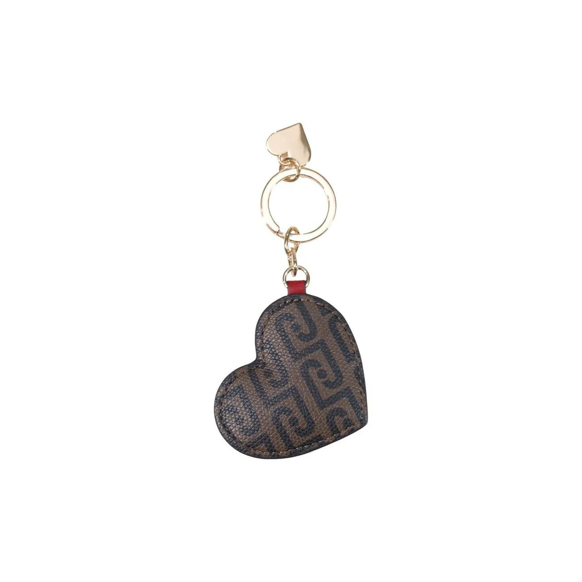 Liu Jo Women Chic Red Heart Faux Leather Keyring With Zip Pocket Storage by Liu Jo