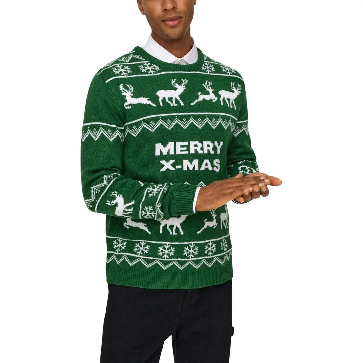 Only and Sons Men Christmas Knitwear Warm Festive Sweater for Him by Only & Sons