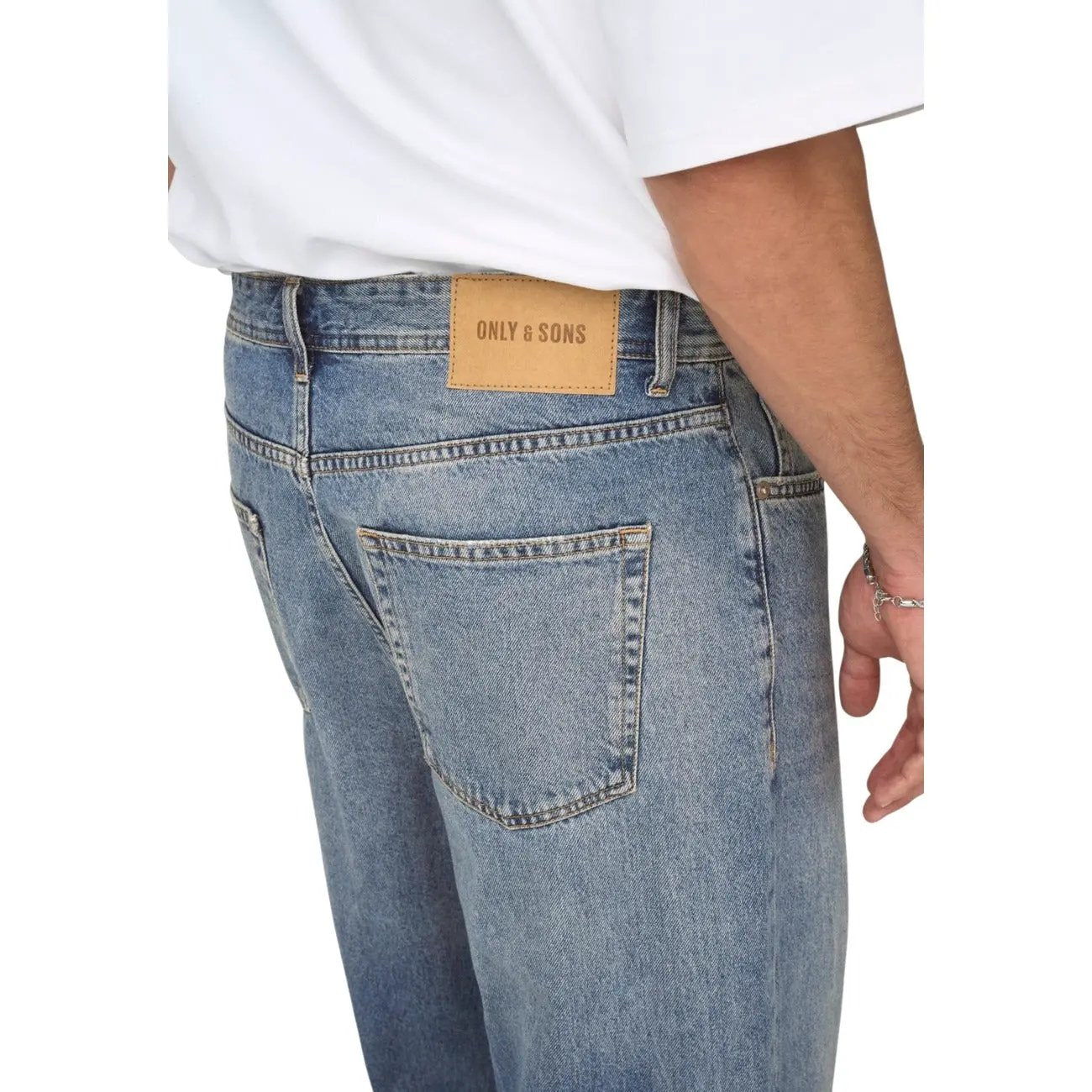 Only And Sons Men Premium Classic Straight Fit Organic Cotton Jeans by Only & Sons
