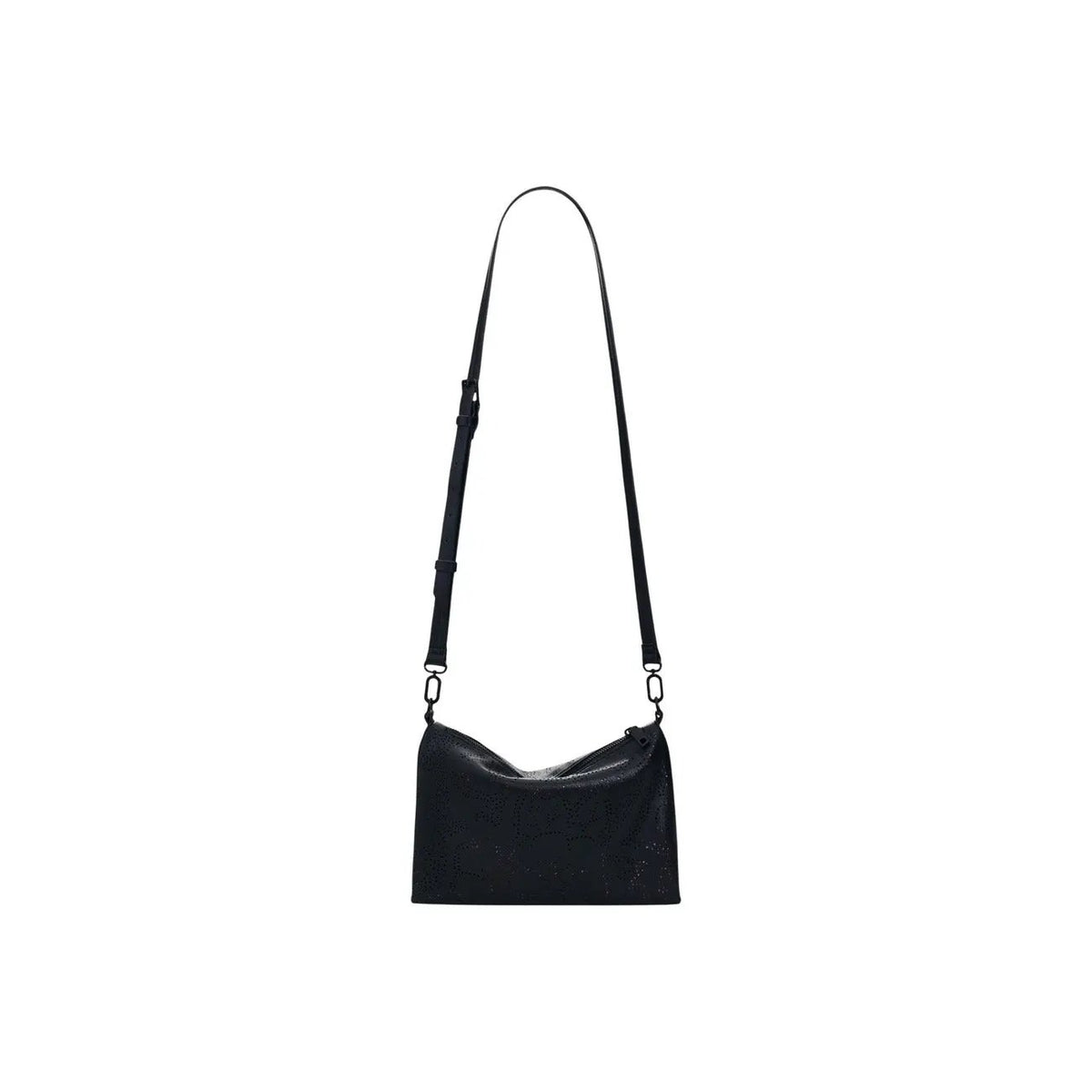 Desigual Stylish Black Women Handbag With Braided Strap And Zip Pocket by Desigual