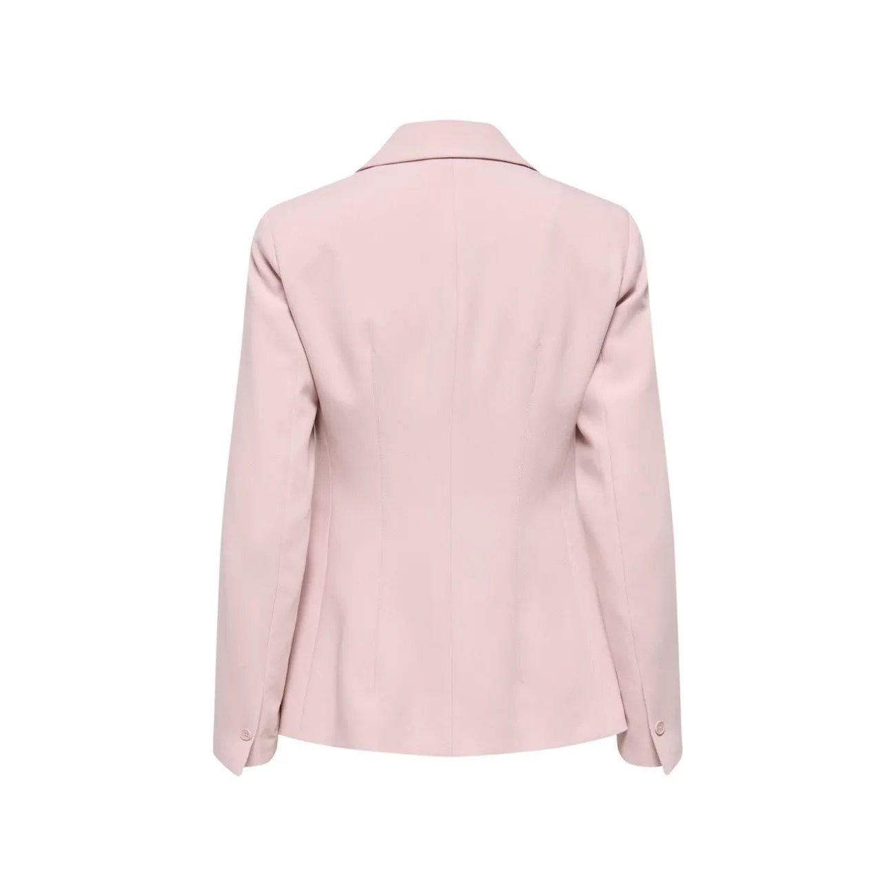 Only Women Elegant Pink V Neck Lapel Long Sleeve Stretch Blazer by Only