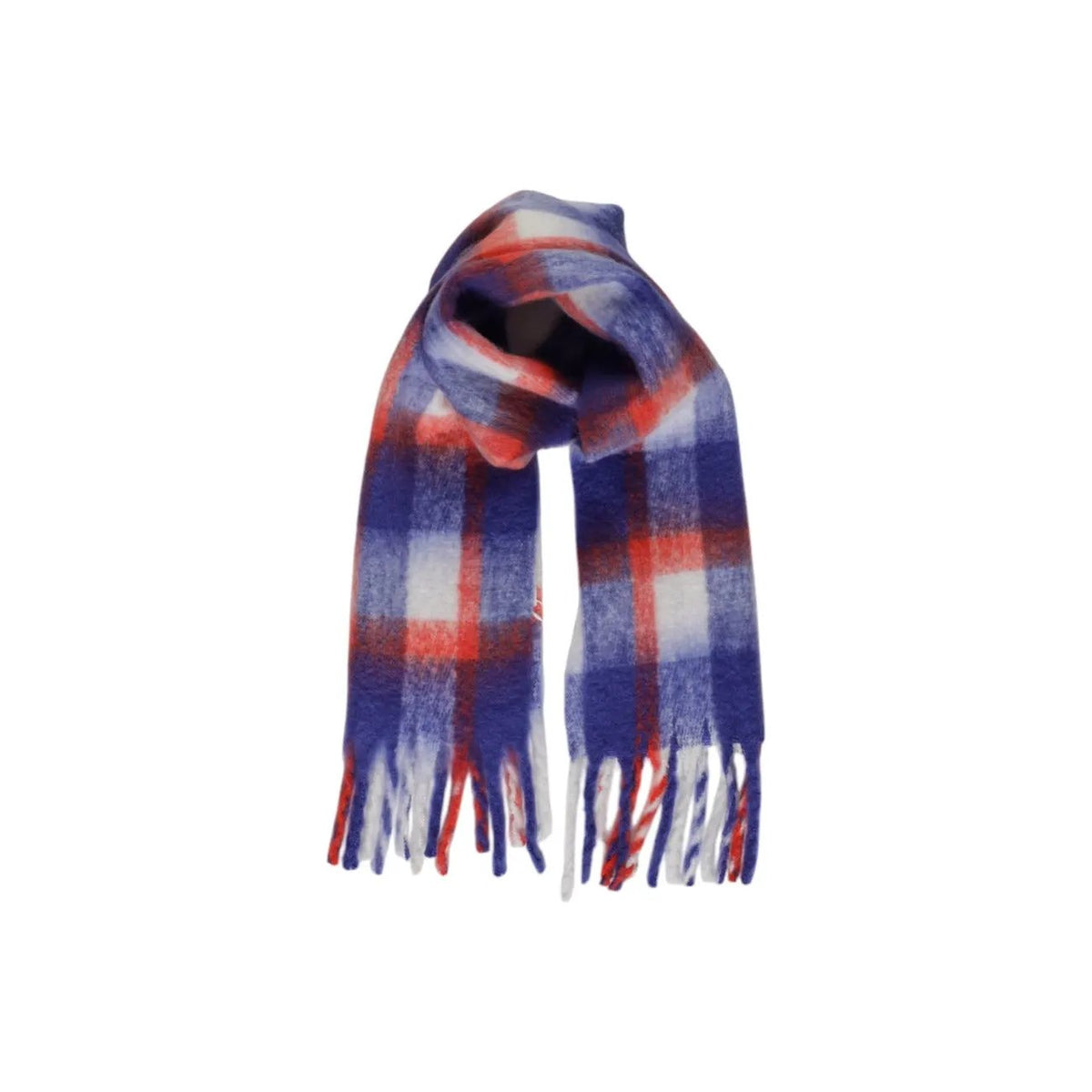 Only Women Warm Winter Plaid Scarf Stylish Soft Polyester Fringe Wrap by Only