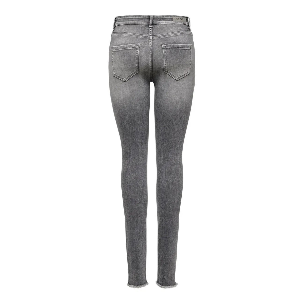 Only Women Grey High Waist Cotton Skinny Jeans Comfortable Stylish Outfit by Only