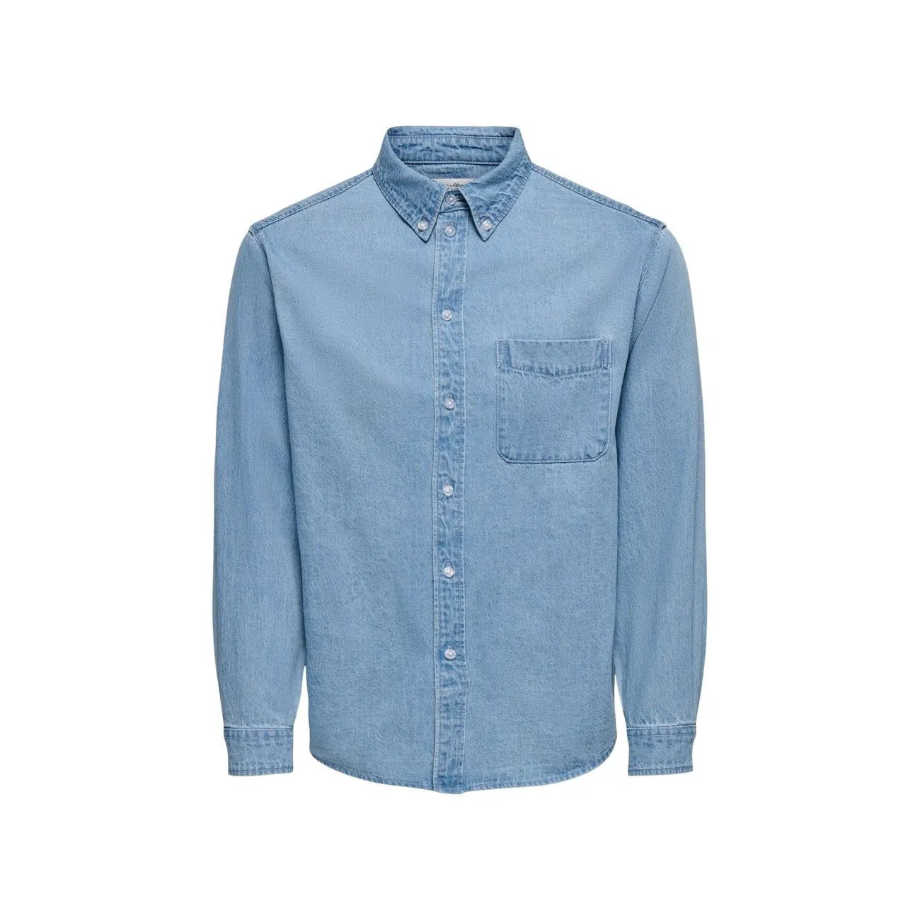 Premium Only And Sons Men Shirt Pure Cotton Relaxed Casual Fit by Only & Sons
