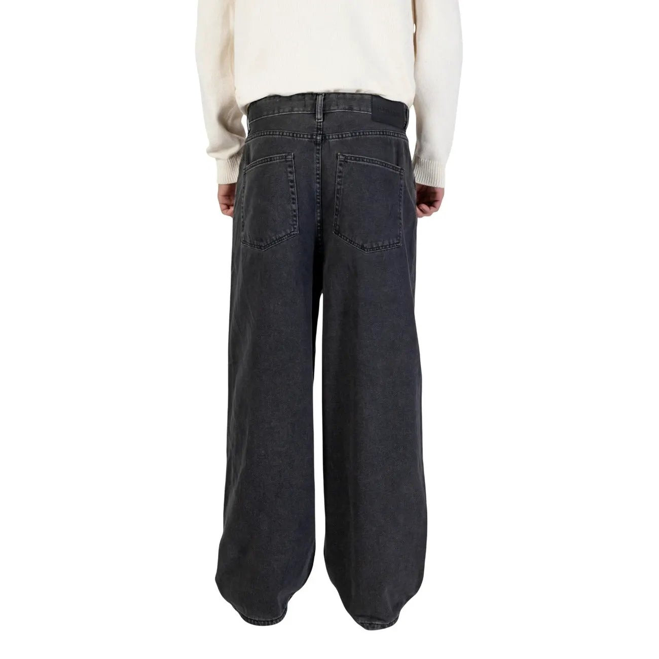 Only & Sons Men Black Pure Cotton Jeans Relaxed Fit Denim Pants by Only & Sons