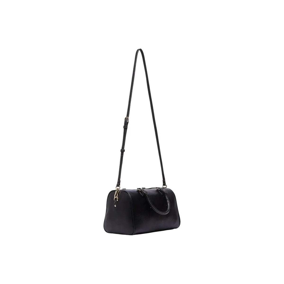 Liu Jo Women Black Faux Leather Boston Bag Premium Elegant Handbag by Liu Jo