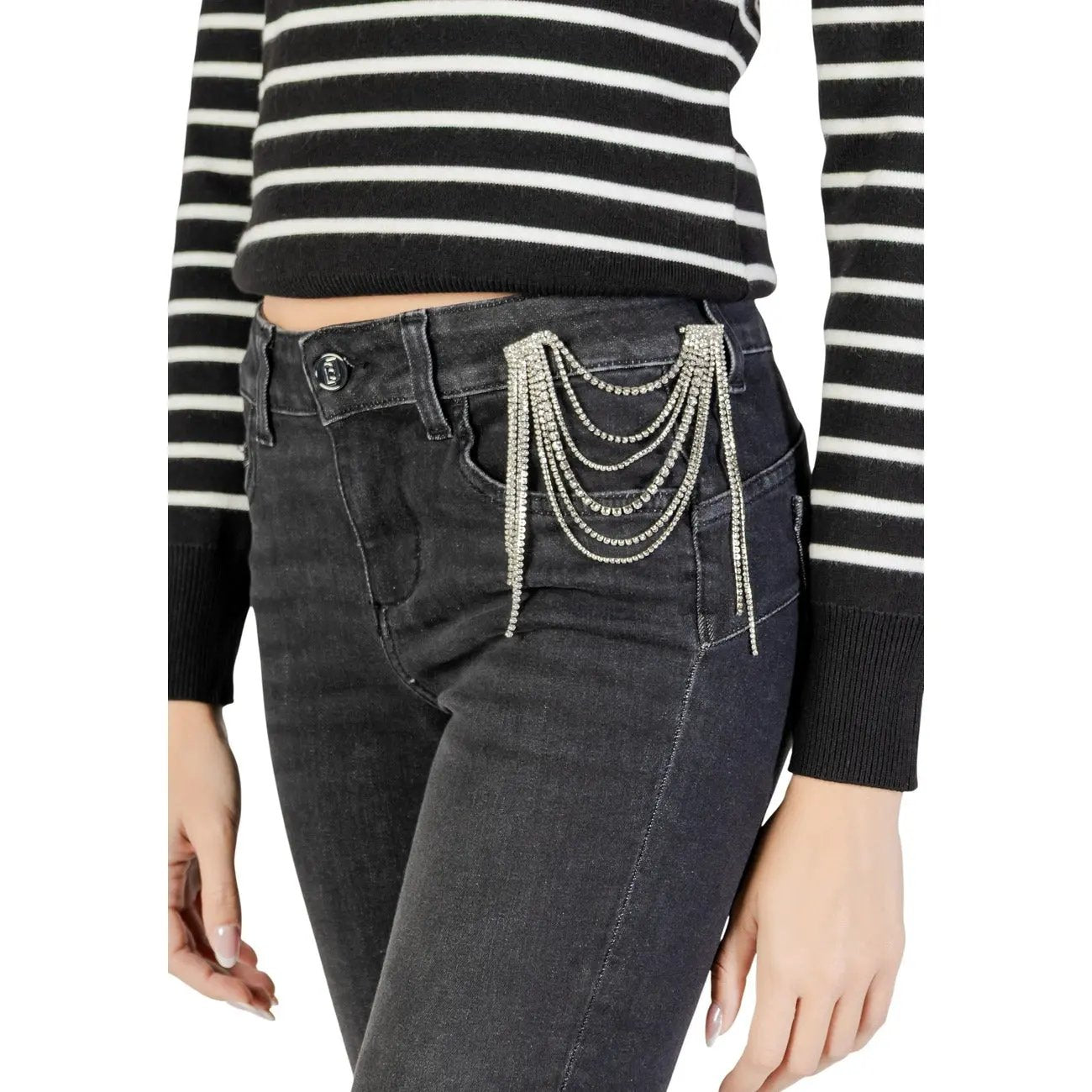 Liu Jo Women Black Stretch Jeans Slim Fit Elegant Denim Fashion by Liu Jo