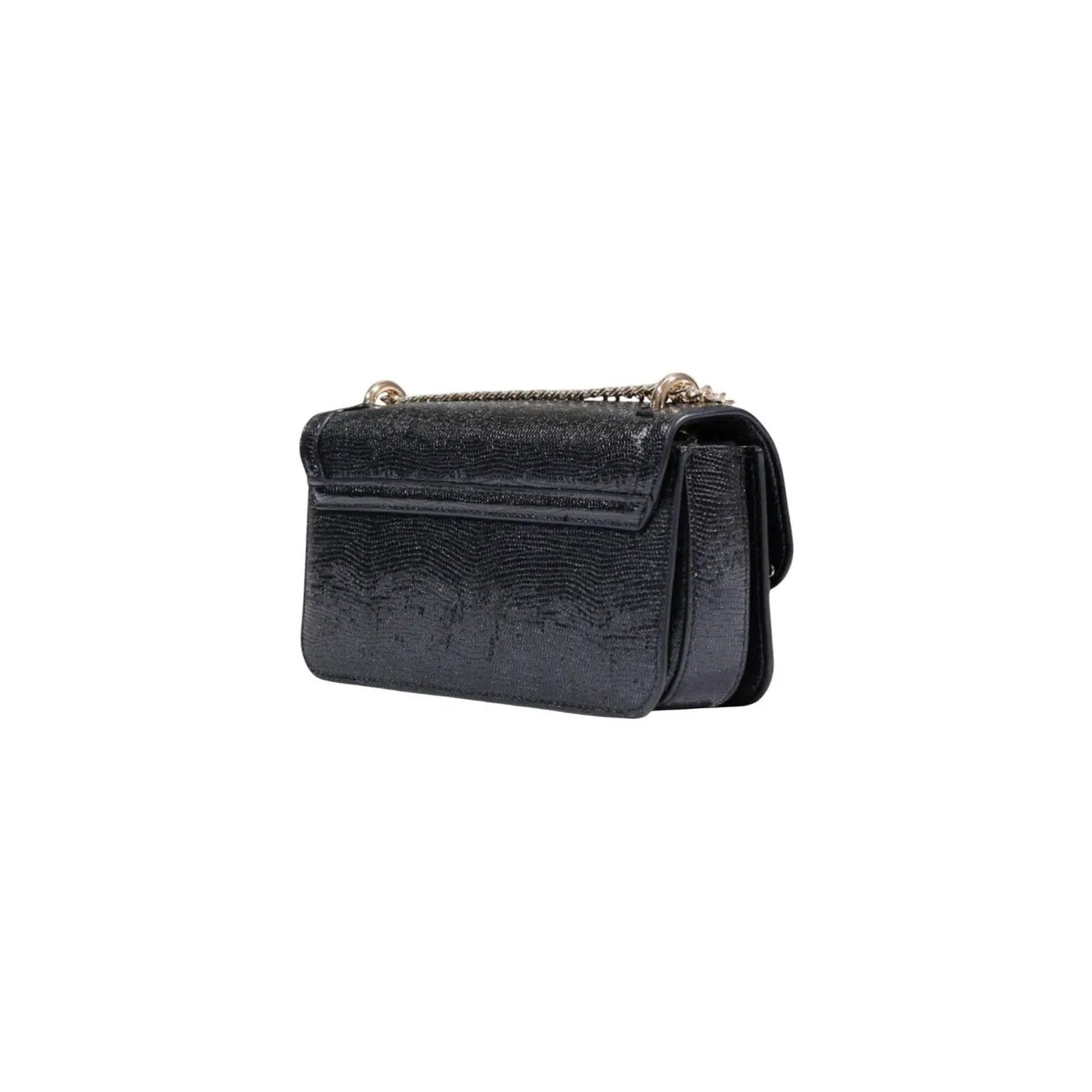 Liu Jo Women Black Elegant Crossbody Bag With Chain Strap Magnet Closure by Liu Jo