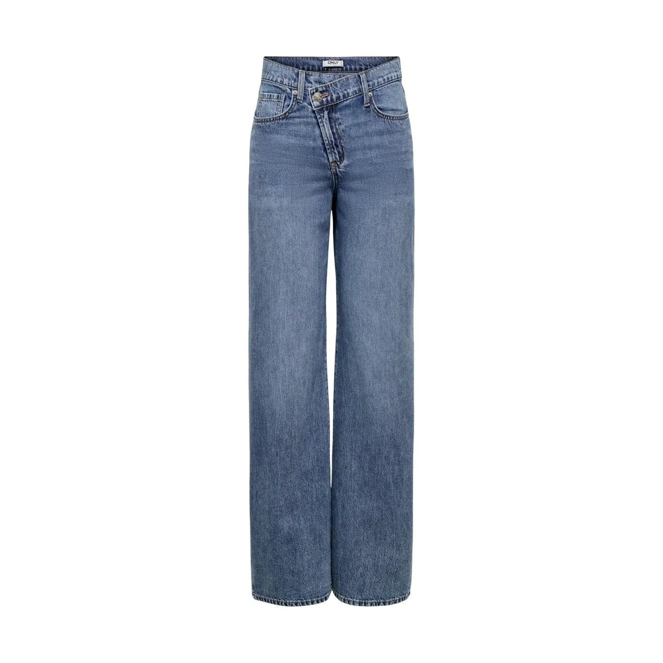 Only Women Blue Wide Leg Jeans Organic Cotton Premium Comfortable Style by Only