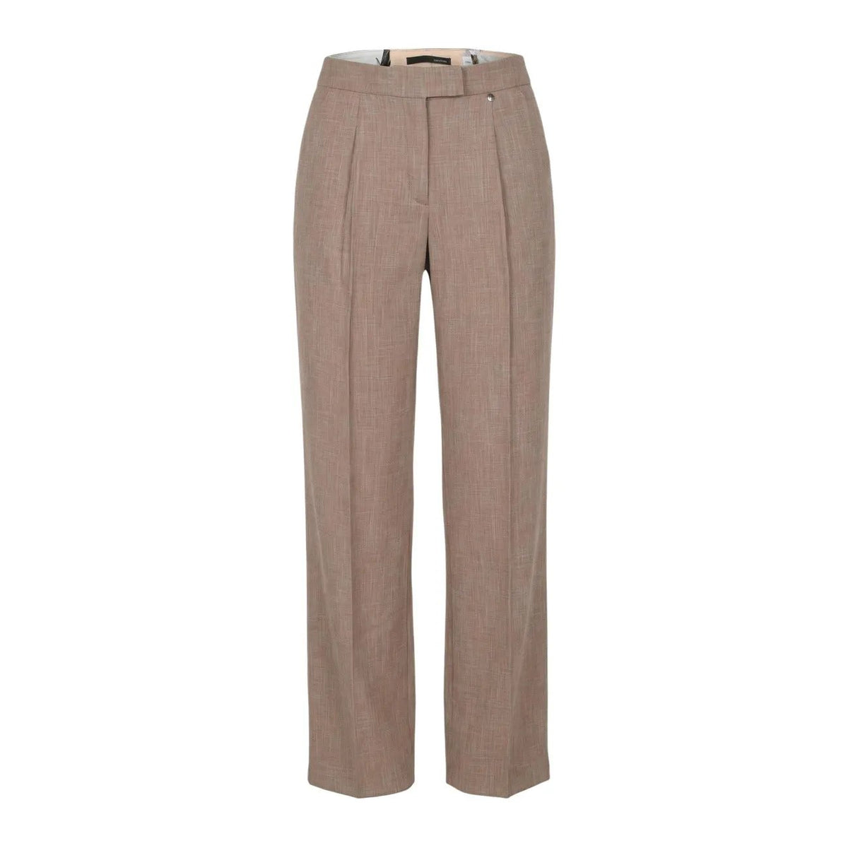Liu Jo Women Beige Pleated Wide Leg Trousers Elegant Stretch Pants by Liu Jo