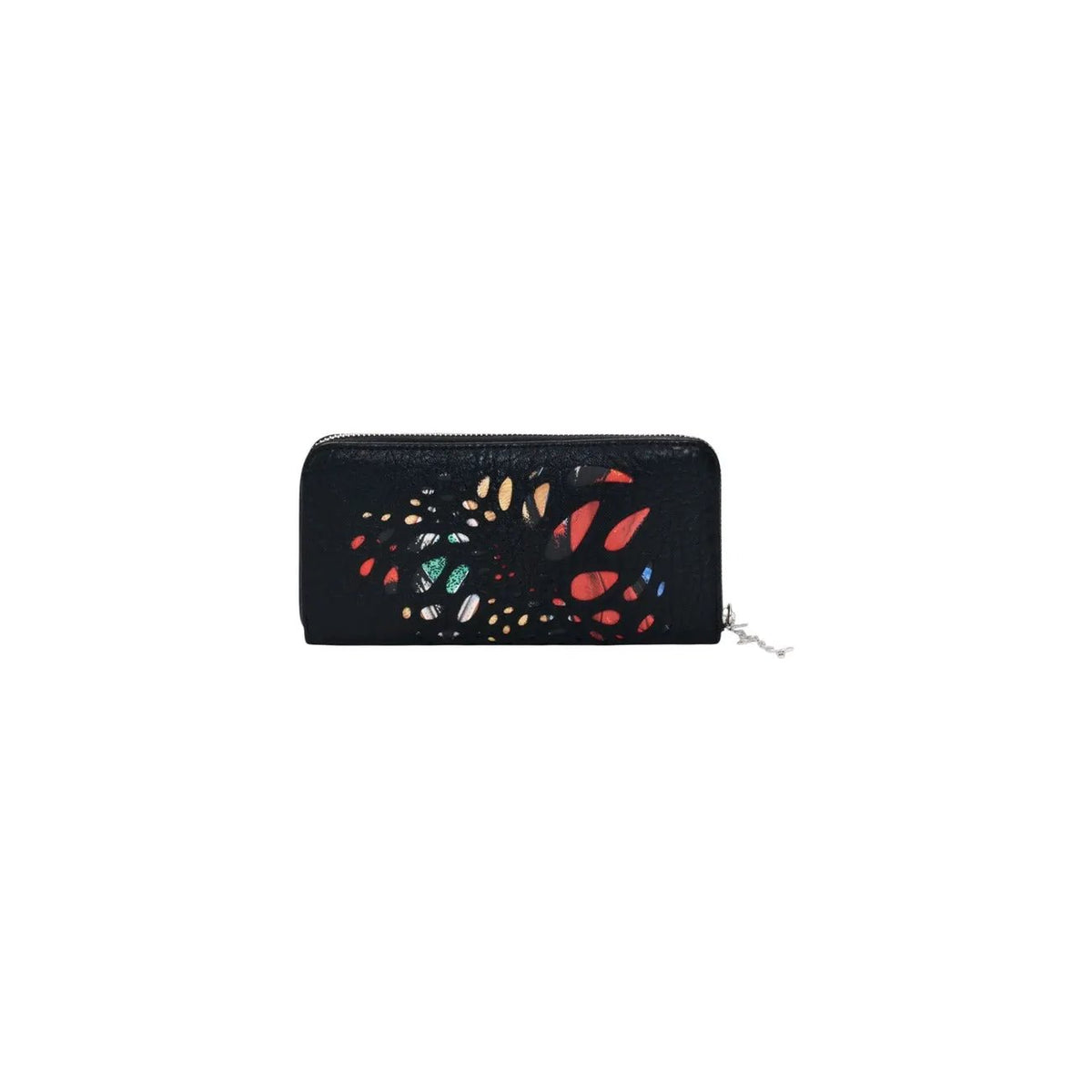 Desigual Women Black Print Stylish Zip Wallet With Secure Inside Pockets by Desigual
