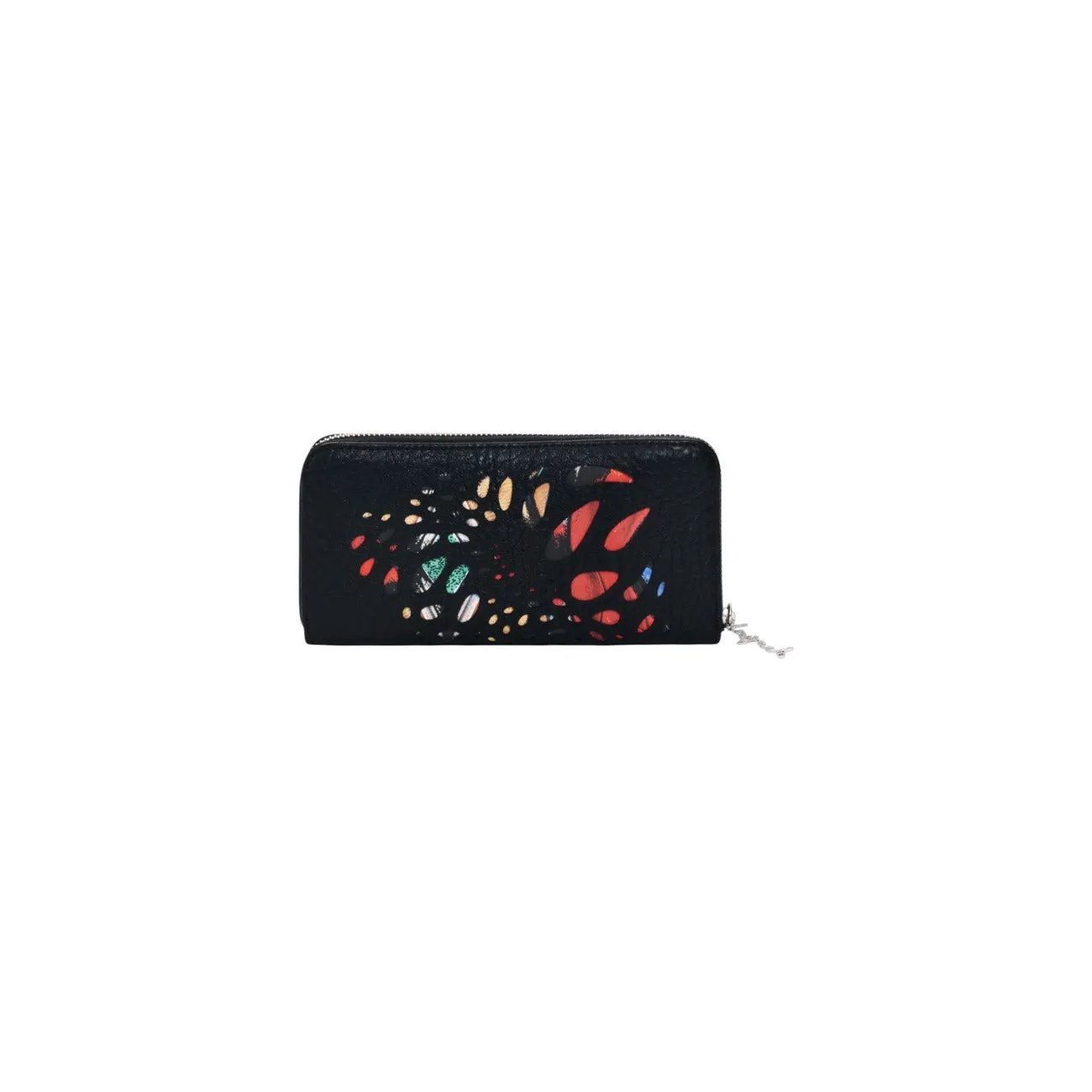 Desigual Women Black Print Stylish Zip Wallet With Secure Inside Pockets by Desigual