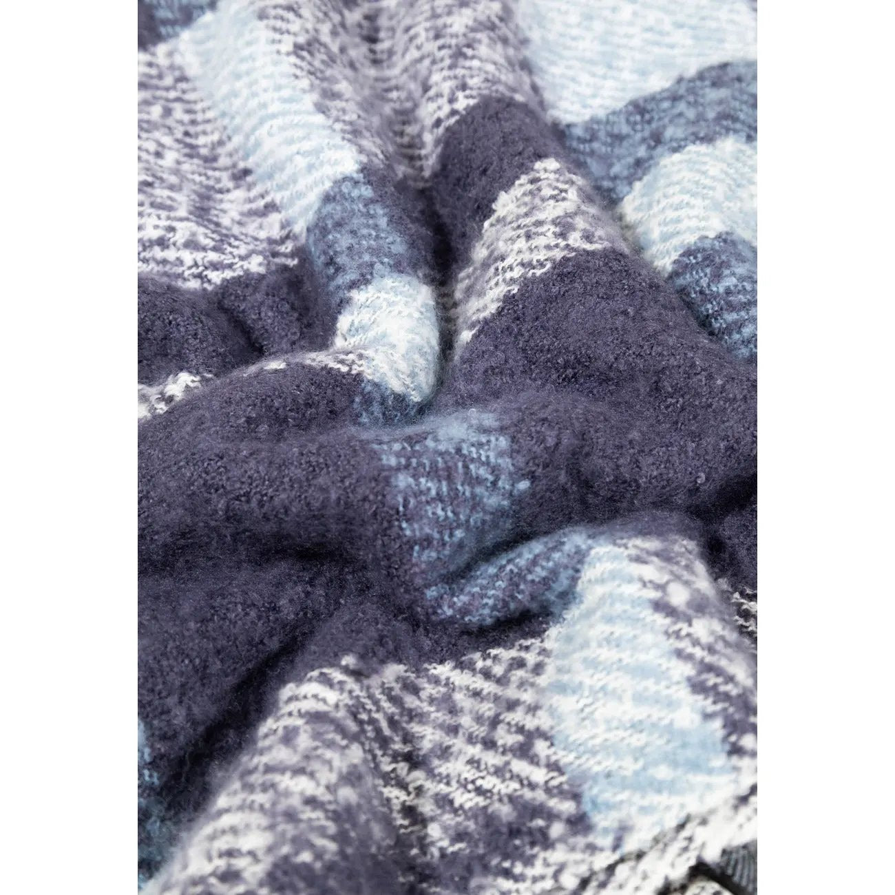 Only Turquoise Plaid Scarf For Women Warm Cozy Winter Accessory by Only