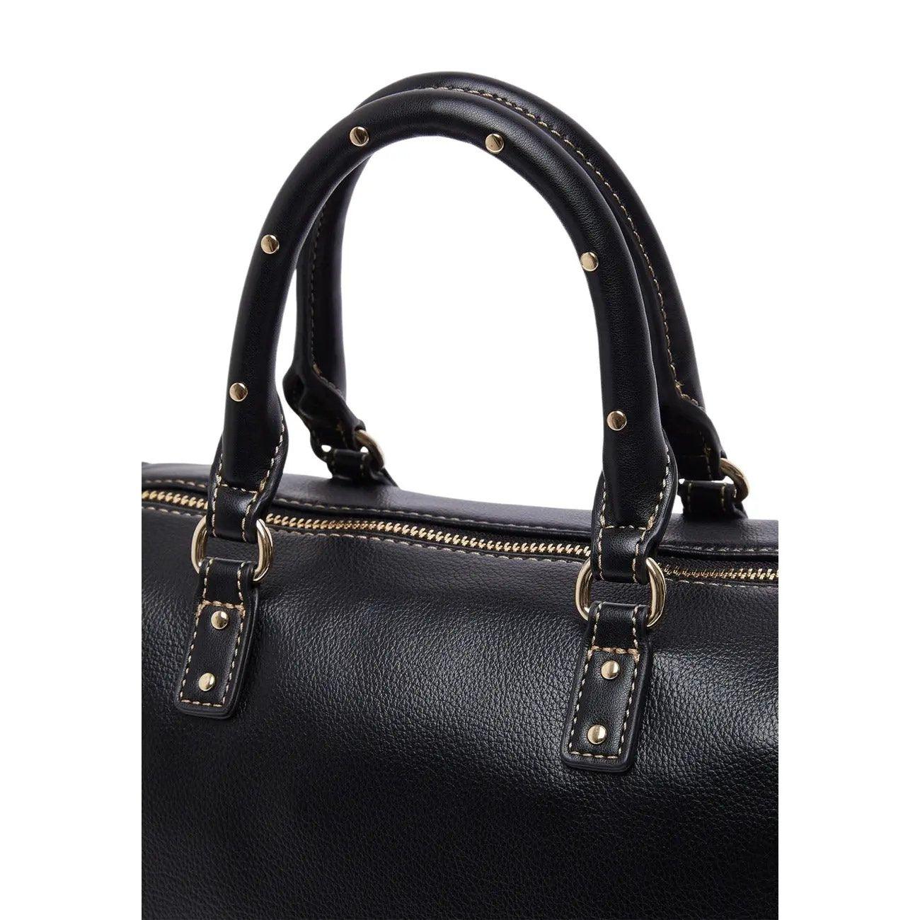 Liu Jo Women Black Faux Leather Boston Bag Premium Elegant Handbag by Liu Jo