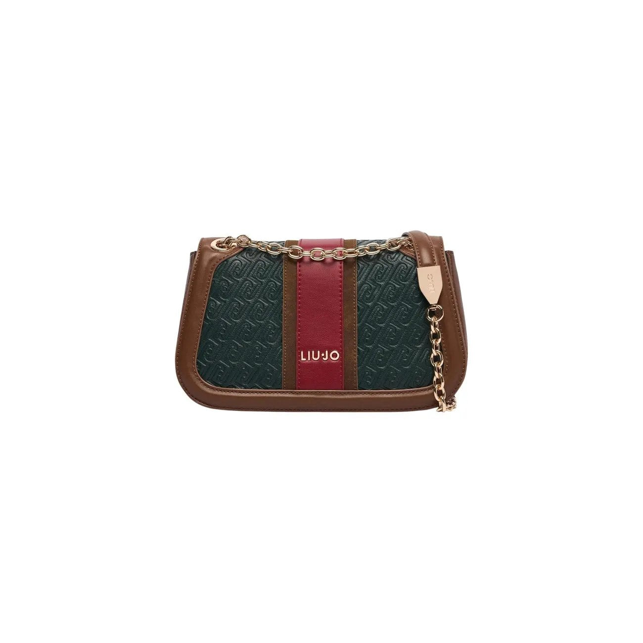 Liu Jo Women Stylish Green Crossbody Shoulder Bag With Zip Chain by Liu Jo
