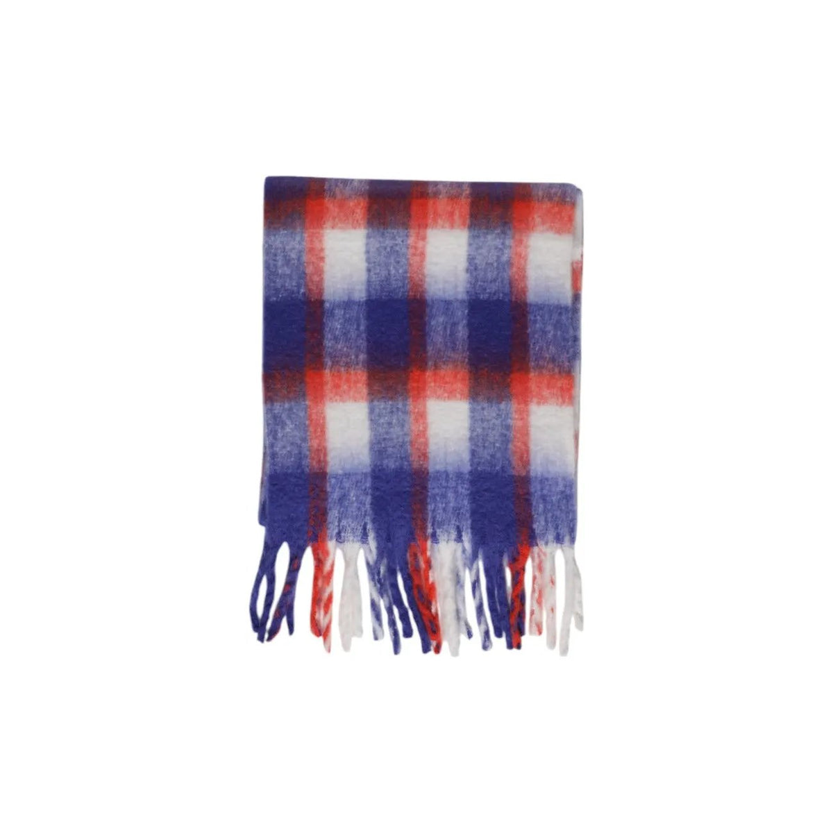 Only Women Warm Winter Plaid Scarf Stylish Soft Polyester Fringe Wrap by Only