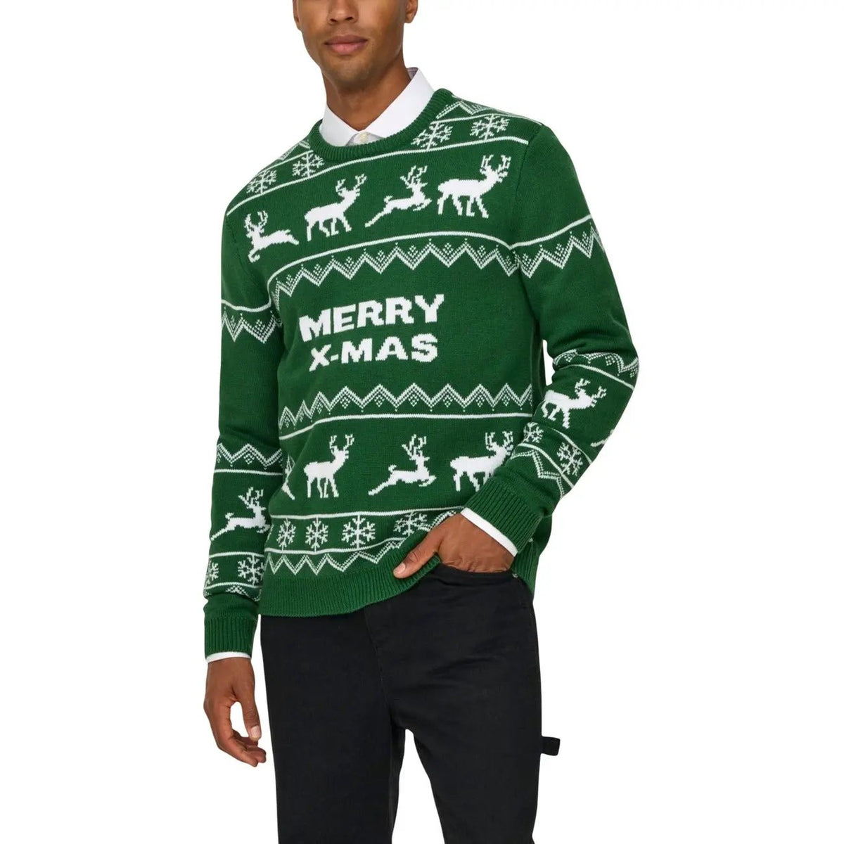 Only and Sons Men Christmas Knitwear Warm Festive Sweater for Him by Only & Sons