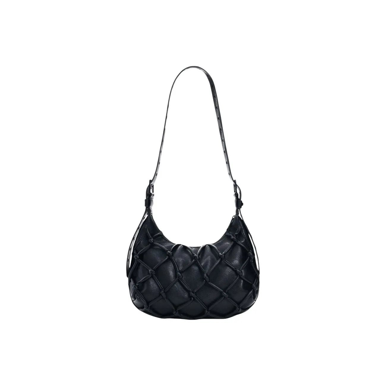Desigual Black Floral Women Handbag Elegant Spring Summer Zip Fastening by Desigual