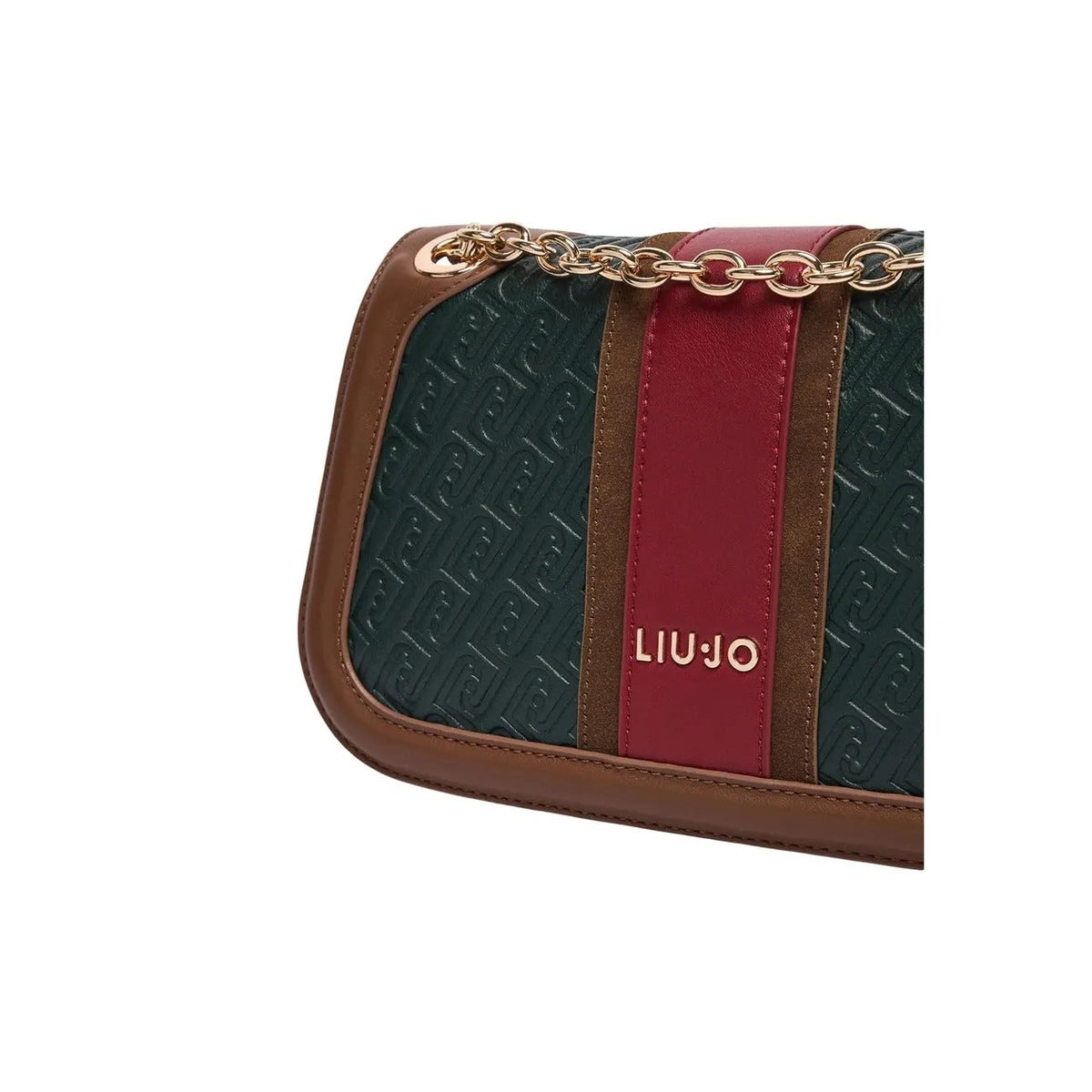 Liu Jo Women Stylish Green Crossbody Shoulder Bag With Zip Chain by Liu Jo