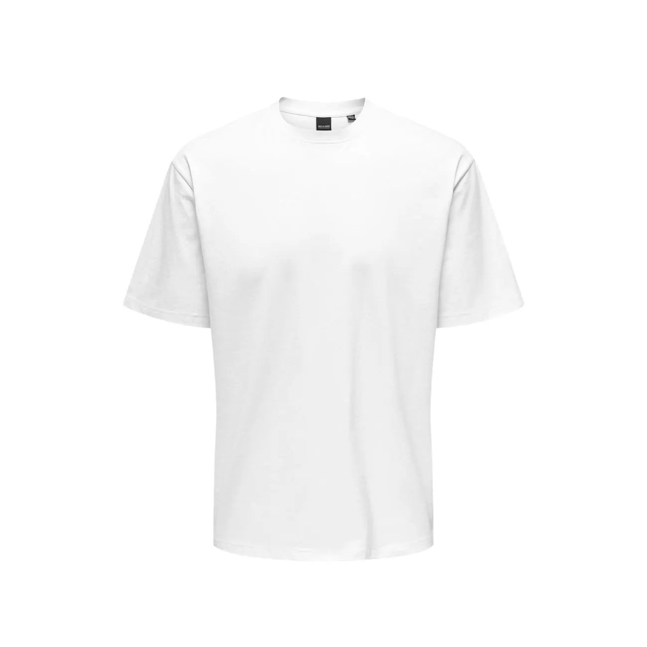 Premium Only And Sons Men Organic Cotton Tshirt Comfort Essential White by Only & Sons